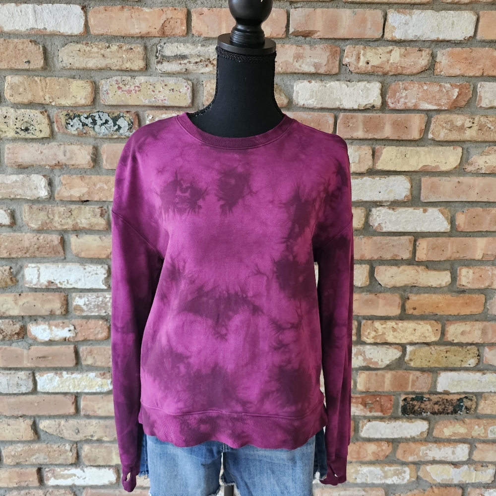 All in Motion Tie-Dye Crewneck Pullover Sweatshirt with Pockets